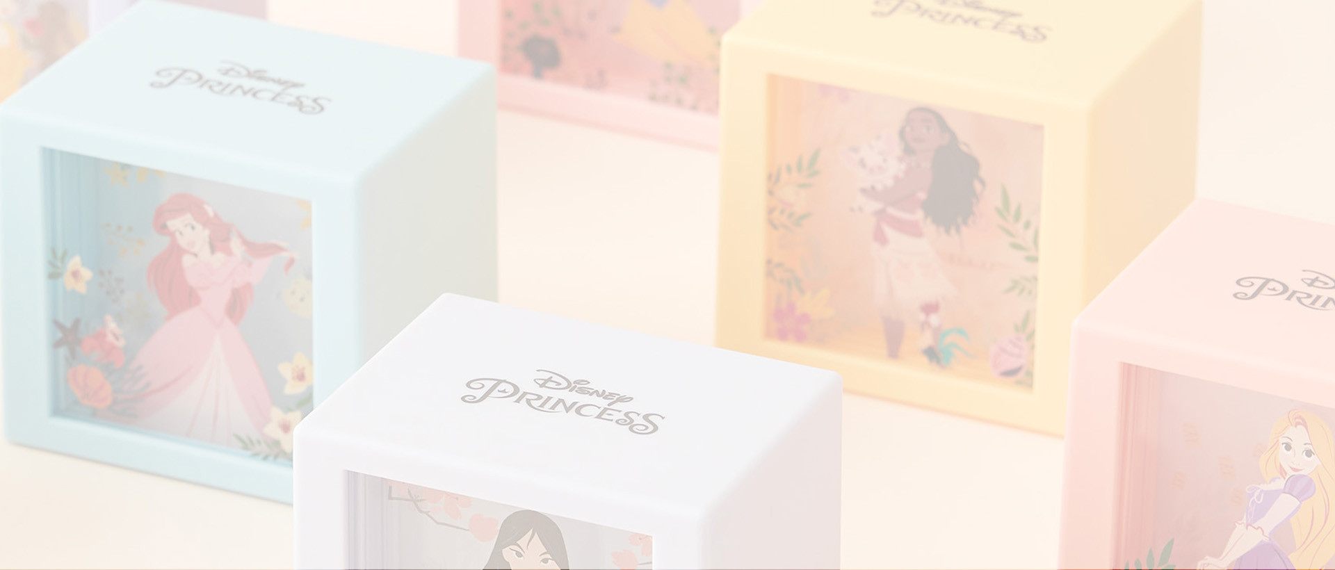 ディズニープリンセスをモチーフにしたキャラクターディスプレイ